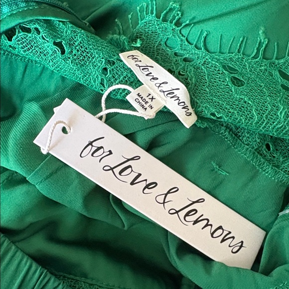 For Love And Lemons Green Lace Maxi Dress - Picture 4 of 12